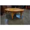 Image 2 : ROUND PINE COFFEE TABLE