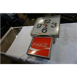 VINTAGE COCA COLA WALL CLOCK