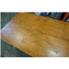 Image 10 : MAPLE TOP BLACK BASE DINING TABLE AND LEAF W/ 4 CHAIRS