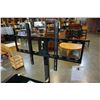 Image 3 : MODERN 3 TIER GLASS ENTERTAINMENT STAND WITH TV MOUNT