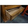 Image 4 : WOOD CABINET W/ 2 WOOD SLIDING DOORS AND 2 BOTTOM DOORS