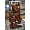 Image 1 : WOODEN CARVED GODDESS STATUE W/ SOME DAMAGE
