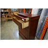 Image 4 : 5 DRAWER MAHOGANY HIGH BOY DRESSER W/ JEWELLERY DRAWER