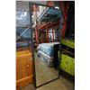 Image 1 : 6-1/2 BY 3 FOOT LARGE WALL MIRROR AS IS, BROKEN CORNER
