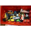 Image 3 : BOX OF HOTWHEELS AND DIE CAST CARS AND MINI HOCKEY JERSEYS