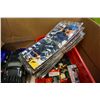 Image 4 : BOX OF HOTWHEELS AND DIE CAST CARS AND MINI HOCKEY JERSEYS