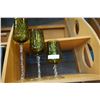 Image 2 : 3 STEP TWISTED GLASS CANDLE HOLDERS