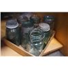 Image 3 : GLASS MASON JARS SOME W/ GLASS LIDS