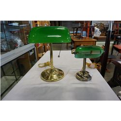 2 BANKERS LAMPS