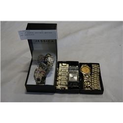 LOT OF WOMENS DESIGNER WATCHES AND BRACELETS