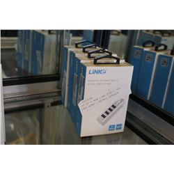 LOT OF 4 NEW LINK TYPE-C USB PORT HUBS - RETAIL $29EACH