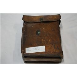 SIGNAL CORPS US ARMY FIELD TELEPHONE IN LEATHER CASE
