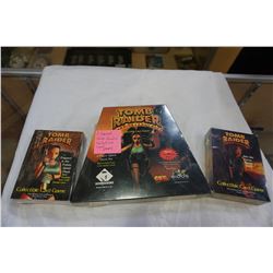 3 SEALED TOMB RAIDER COLLECTABLE CARD GAMES