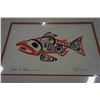 Image 2 : BILL REID UNFRAMED PRINT HAIDA DOG SALMON