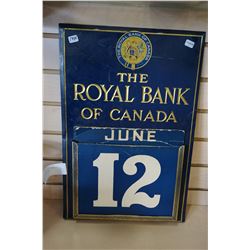 1950S ROYAL BANK OF CANADA CALANDER - COMPLETE
