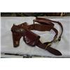Image 1 : 1945 RCMP SAM BROWNE, HOLSTER AND BELT W/ LANYARD