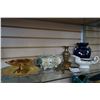 Image 1 : LOT OF ROYAL WINTON AND OTHE CHINA, BRASS INKWELL AND VASE