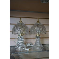 2 CRYSTAL TABLE LAMPS