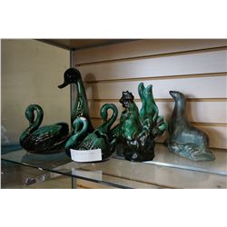 BLUE MOUNTAIN POTTERY ANIMAL FIGURES