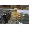 Image 2 : METAL JEWELRY BOX AND RESIN BOTTLE