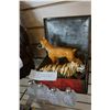 Image 1 : STERLING AND CRYSTAL SALT AND PEPPERS AND SHAFFORD TIGER AND DOG FIGURE