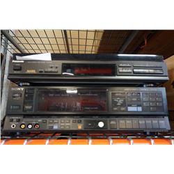 SONY AV CONTROL CENTER AND PANSONIC MULTI-STAGE NOISE SHAPING CD PLAYER