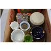 Image 3 : BOX OF ANTIQUE COLLECTIBLES, INCLUDING MATTEL FUN OCLOCK TOY
