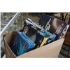 Image 1 : BOX OF STAR WARS, STAR TREK, AND OTHER MODEL SPACESHIPS AND SUBMARINE
