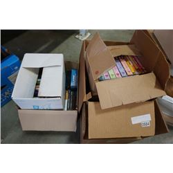 5 NEW BOXES OF DVDS AND DVD SERIES