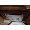 Image 6 : BLUE WHITE TILE ART, NEEDLE POINTS AND PICTURES, AND HOHNER FILM PROJECTOR