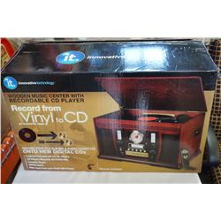 INNOVATIVE TECHNOLOGY AS NEW IN BOX VINYL OR CASSETTE TO CD RECORDER