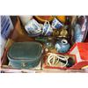 Image 3 : TRAY OF VINTAGE COLLECTIBLES, PENS, CHINA