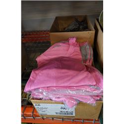 BOX OF 24 NEW LADIES SPORTS SHIRTS AND 12 MENS SPORTS SHIRTS