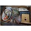 Image 3 : 2 TRAYS OF POTTERY AND ESTATE GOODS