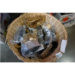 BASKET OF FISH SCALE ELASTIC BELTS
