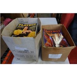 2 BOXES OF PLAYBOY MAGAZINES