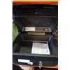 Image 3 : MEDIUM SIZED GREY AND BLACK SENTRY SAFE W/ 2 KEYS