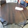 Image 2 : NEW AMELIA SOLID CHERRYWOOD DINING SET, 54" PEDESTLE TABLE AND 4 KERRISDALE UPHOLSTERED SIDE CHAIRS 