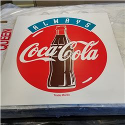 COCA COLA SIGN, 4FT X 4FT SIGN