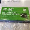 Image 3 : NEW OVERSTOCK INSIGNIA 47 TO 80 INCH FULL MOTION TV WALL MOUNT, 110LB CAPACITY