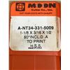 Image 2 : (5) MOON A-NT34-331-5009 1-1/8 x 3/16 x 1/2 KEY SEAT CUTTER