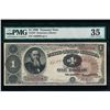 Image 1 : 1890 $1 Treasury Note PMG 35