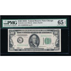 1934C $100 Chicago Federal Reserve Note PMG 65EPQ