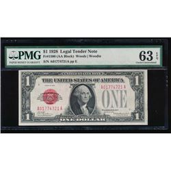 1928 $1 Legal Tender Note PMG 63EPQ