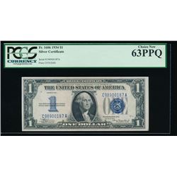 1934 $1 Silver Certificate PCGS 63PPQ