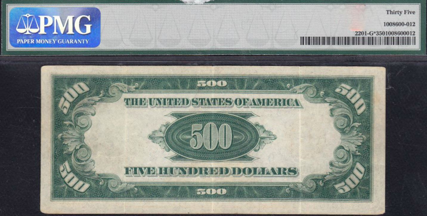 1934 $500 Chicago Federal Reserve Star Note PMG 35