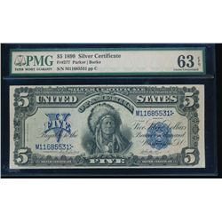 1899 $5 Chief Silver Certificate PMG 63EPQ