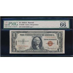 1935A $1 Hawaii Silver Certificate PMG 66EPQ