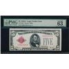 Image 1 : 1928A $5 Legal Tender Note PMG 63