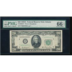 1950A $20 Atlanta Federal Reserve Note PMG 66EPQ